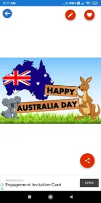 Australia Day Greeting, Photo android App screenshot 0