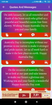 Australia Day Greeting, Photo android App screenshot 3